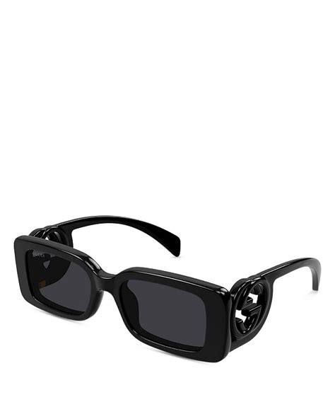 gucci rectangular optyl sunglasses|Gucci unisex fashion 54mm sunglasses.